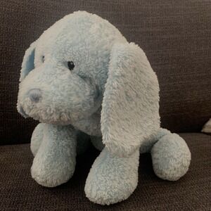 Baby Gund Stuffed  Puppy Puddles Plush 58009 Dog Plush Blue With Collar